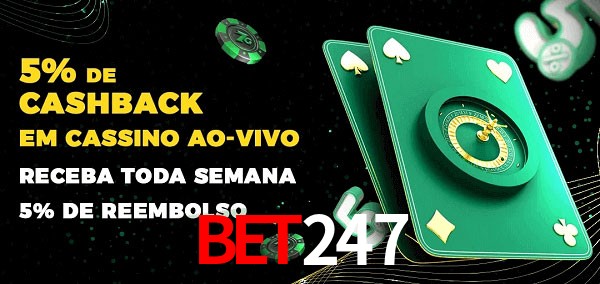 Promoções do cassino ao Vivo bet247